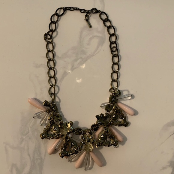 Light Pink Statement Necklace - Picture 3 of 4
